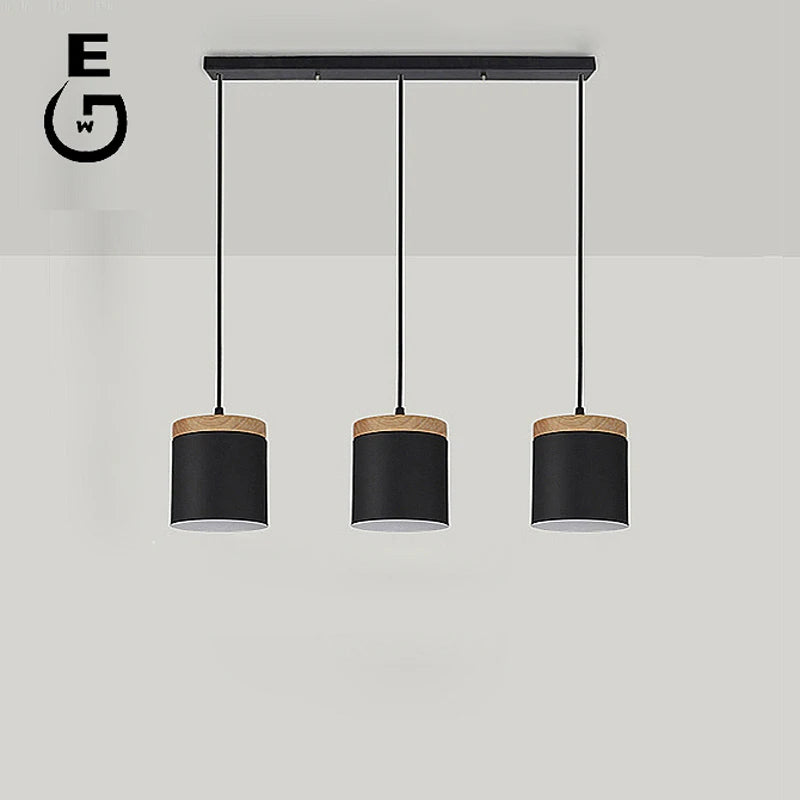 suspension lumineuse moderne minimaliste noir gris blanc matériaux aluminium éclairage led pendentif restaurant cuisine