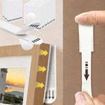 cadres photo adhésifs blanc bois naturel classiques modernes paires fixations