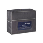couverture lestée poids adulte gris moderne carreaux anti stress sommeil qualité polyester couches