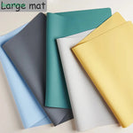 tapis table silicone moderne 40x30cm bleu gris vert jaune rose marronclair uni opaquet