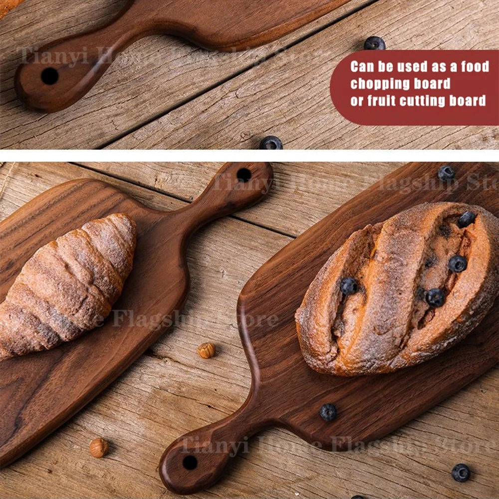 planches découper bois marron poignée minimaliste viandes fromages charcuteries fruits desserts