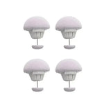 boutons lit tissu coton fin modernes rose bleu gris clair boîte rangement instructions pack