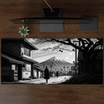 tapis souris noir illustration urbaine caoutchouc protection jeu souris artiste accessoire