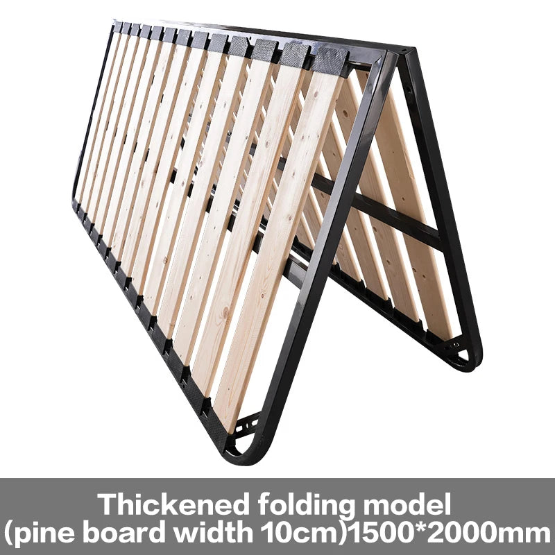 sommier lattes moderne minimaliste 1800mm bois lisse structure métallique pliante fixations métalliques haute charge