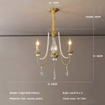 lustre doré cristal classique suspension ampoules led pendeloques semiopaque salle reception
