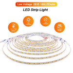 ruban led 12v 24v 120leds 240leds blanc chaud froid naturel adhésif haute luminosité