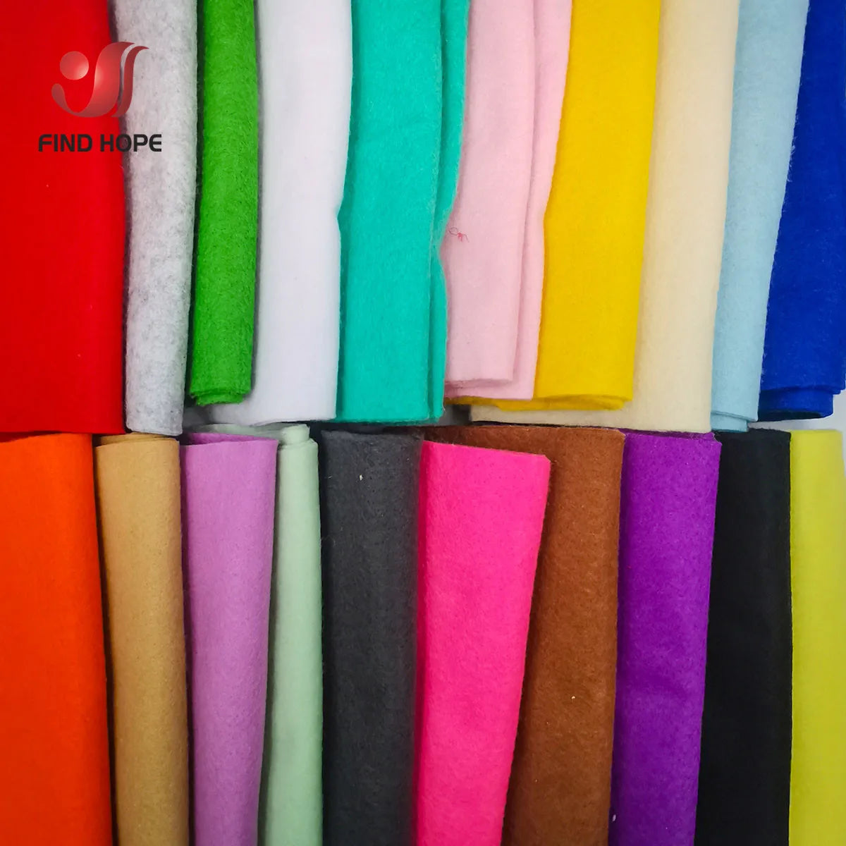tissu feutre polyester multicolore uni texturé bricolage couture artisanat poupées décoration jouets peluche matériaux