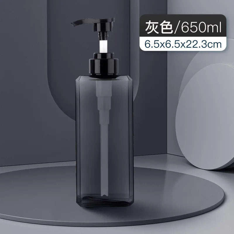 distributeur savon liquide vert foncé 250ml 450ml 650ml moderne minimaliste Pompe pression PETG transparent