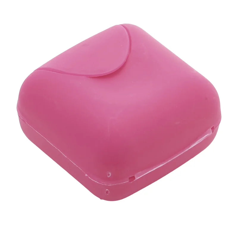 boîtes savon plastique vert rose bleu opaques modernes sans fuite intérieur texturé