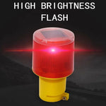 lampe signalisation solaire rouge jaune rayures verticales moderne utilitaire 24v fluxlumineuxcertifieece