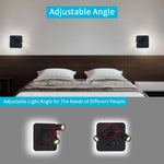 applique murale led noir orientable usb ambiance chambre étude entrée moderne minimaliste