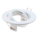 spots led blancs encastrables rond métal moderne gu10 mr16 clips facile 100mm flux lumineux