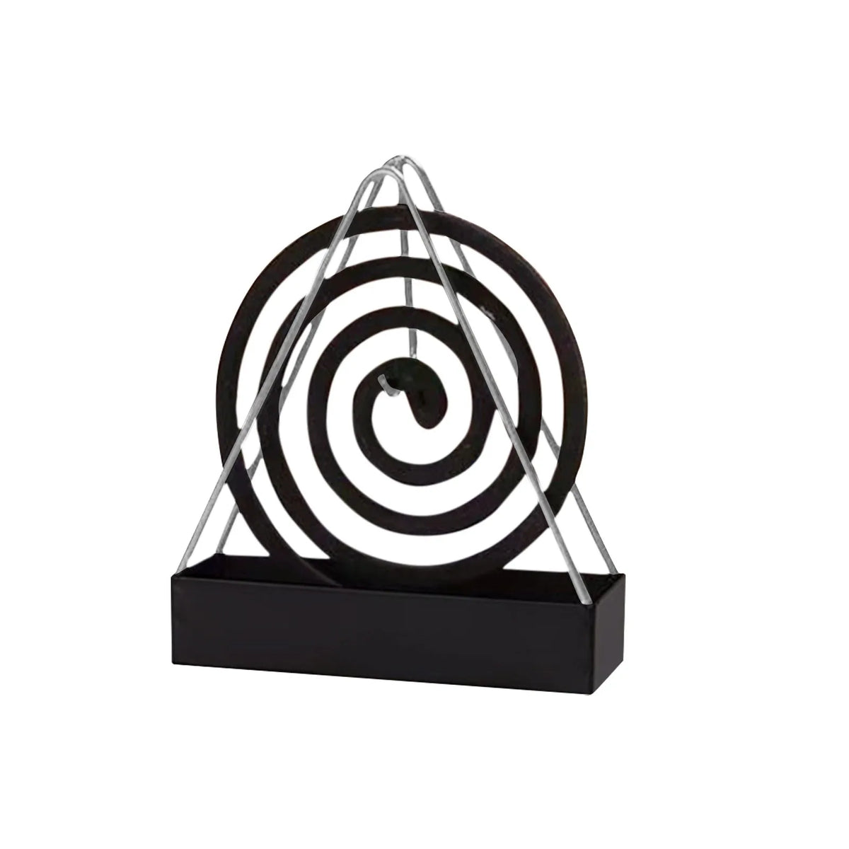support moustiquaire spirale moderne noir vert foncé encens anti moustiques