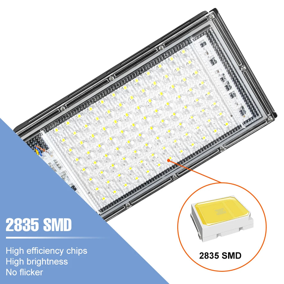 projecteur led lampe rue moderne étanche ip65 blanc vis extérieure 220v