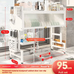 support cuisine acier noir moderne rangement vaisselle couteaux serviettes verres tampons plats découpe