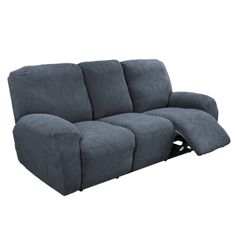 housses canapé gris imprimé végétal moderne pièces adhésifs polyester lavable printemps été
