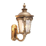 luminaire mural extérieur or noir verre transparent classique éclairage cuisine chambre coucher entrée