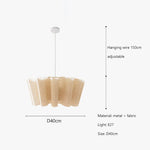 suspension lumineuse moderne beige clair texture tissée opacité câble suspendu flux luminescent 249 2000v
