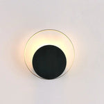 lampe murale moderne blanc noir doré 25cm rond minimaliste LED 90 260V