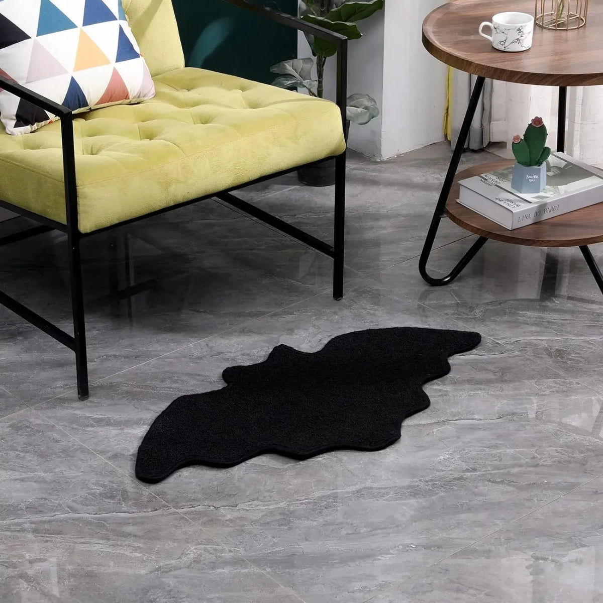 tapis noir chauve souris moderne antidérapant imperméable résistant decolorement sol maison halloweenextérieur