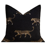 coussins imprimés animaux tigre léopard noir contemporains décoratifs sofa chaise voiture 50x50cm 45x45cm