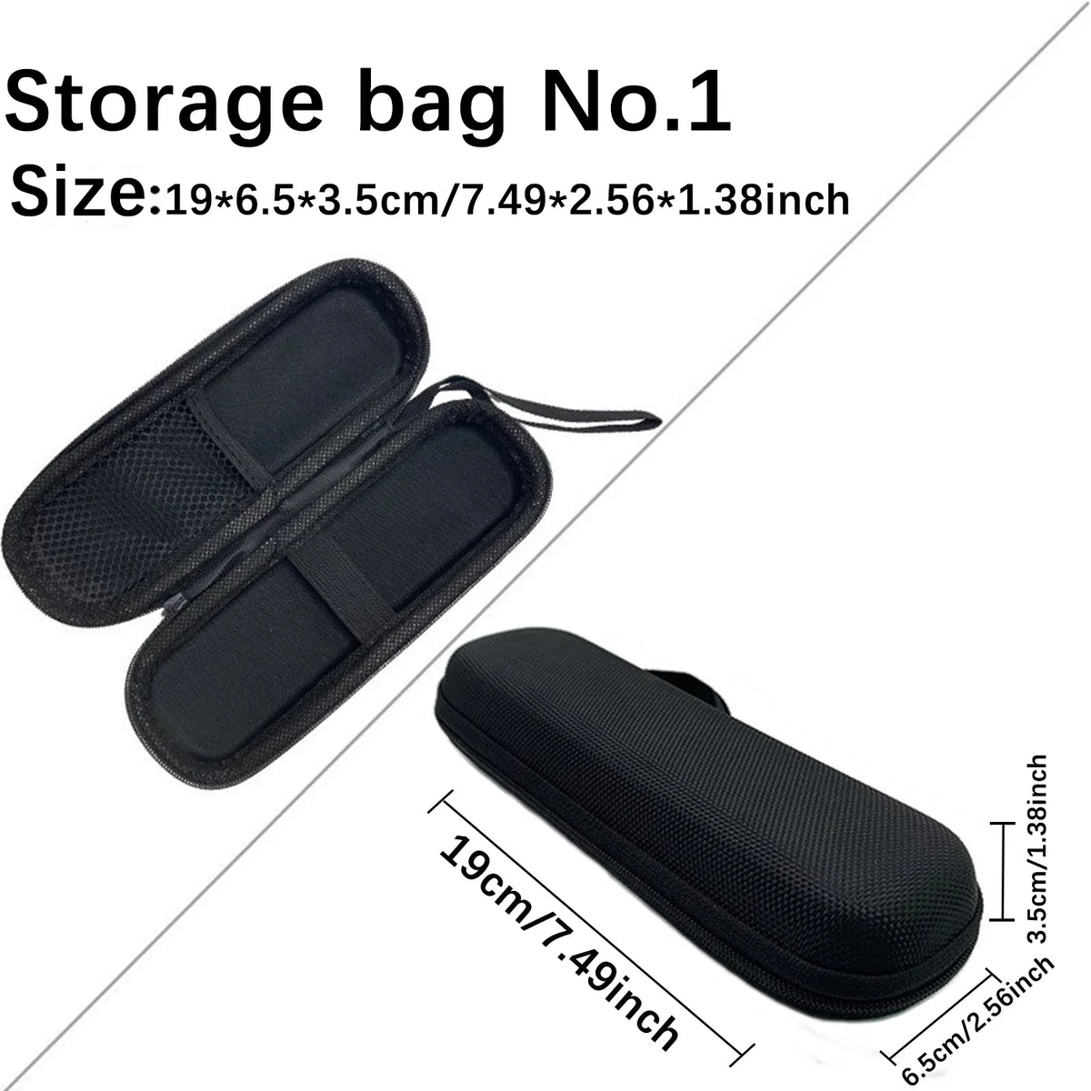 étui protection eva noir moderne rangement outils portable réutilisable respectueux environnement tridimensionnel fixations glissièrescrição�