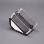 support souris transparent moderne clips ventilation jeu acrylique minimaliste đen trắng