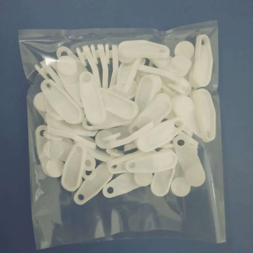 clips rideau plastique blanc moderne accessoire fenêtre 1.3in 0.53in chambre