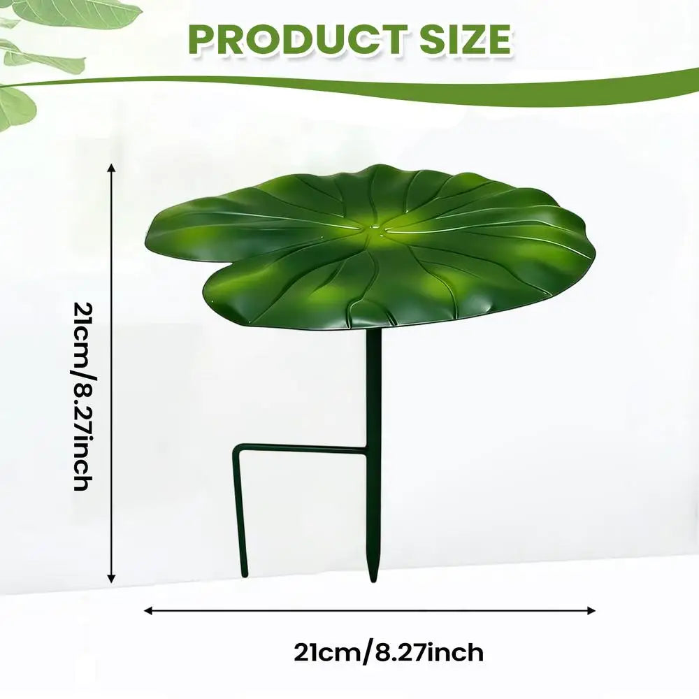parasol feuille nénuphar vert protection soleil plante pot fleurs herbes jardin extérieur fixations métal