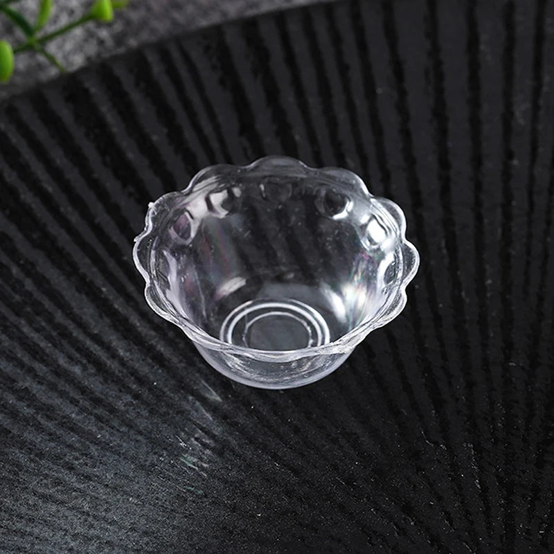 accessoires cuisine miniature transparentes coupes verre ondulées deco jouet moderne 14ans+