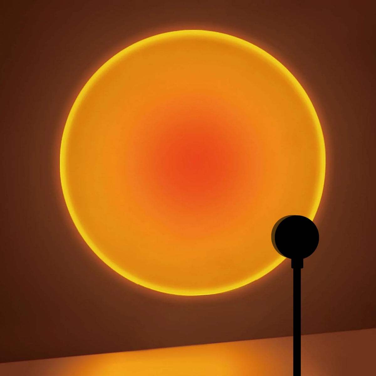 lampe ambiance circulaire projection mur décorative chambre salon LED USB