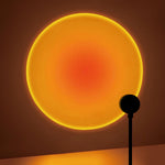 lampe ambiance circulaire projection mur décorative chambre salon LED USB
