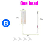 lampe led plante blanc rouge vert grille leds clips moderne fonctionnel