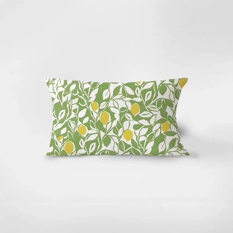 taie d'oreiller moderne motif feuille monstera verte tissu polyester 30x50cm decoration salon lit housse