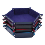 plateau rangement velours moderne pliable violet bleu rouge vert