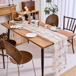 nappe décorative florale transparente vert clair blanc printemps mariage décoration table verte festive