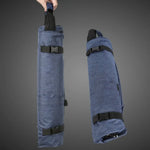 Sac croquis toile gris noir durable fonctionnel boucles poches arrière zipper