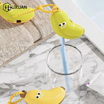 boîtier banane rangement brosses dents dentifrice portable voyage ludique enfants