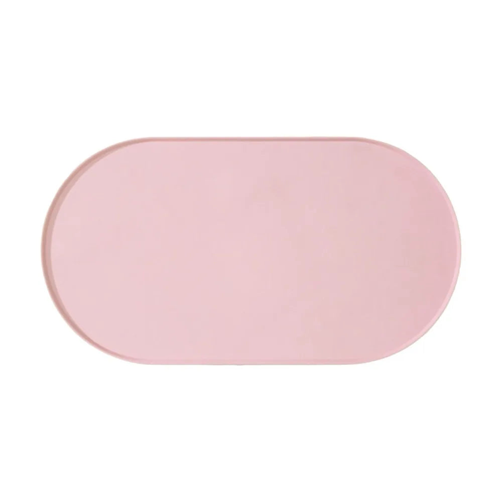 tapis alimentation animaux silicone durable antidérapant imperméable sans BPA rose violet moderne adhésif