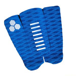 tapis antidérapant surf noir bleu texture diamantée adhésif sportif nautique hexagones lignes horizontales