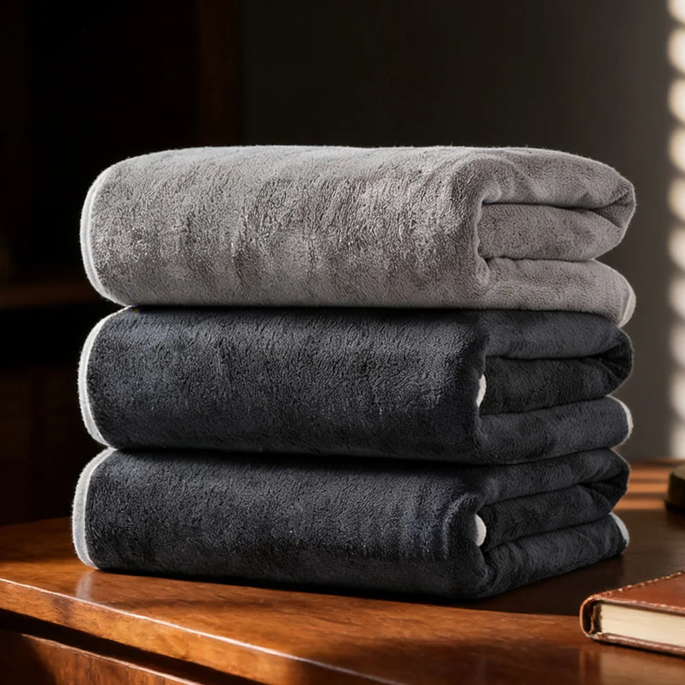serviettes bain absorbantes gris blanc vert rapide sèchement douces modernes