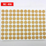 autocollants marron doré vis décoration tiroir meuble bois texture points circulaires résistants eau 96pcs