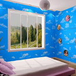 papier peint auto adhésif 3d ciel bleu nuages moderne imperméable résistant humidité isolation thermique