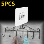 porte savon adhésif noir transparent moderne 14cm 6cm double crochet rangement salle bain cuisine