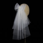 voile mariée blanc tulle multicouche élégant bride semi transparent classique fixe cheveux