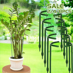 support plante vert foncé structure circulaire moderne insertion trou carré 16cm 26.2cm