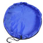 sac rangement pliable bleu rose moderne ø150cm ø50cm tissu uni opaque multifonctionnel salon