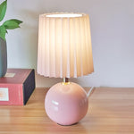 lampe table moderne plissée blanc rose orange 5w led 60lm certifiée ul ccc