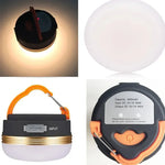 lampe camping rechargeable led aimantée portable noire orange blanche moderne compacte urgence camping