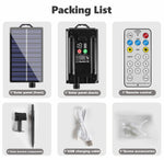 guirlandes led solaires 24v modes flash télécommande panneau lithium charge usb moderne